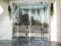 stainless steel glass door
